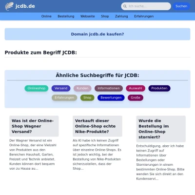 Screenshot jcdb.de