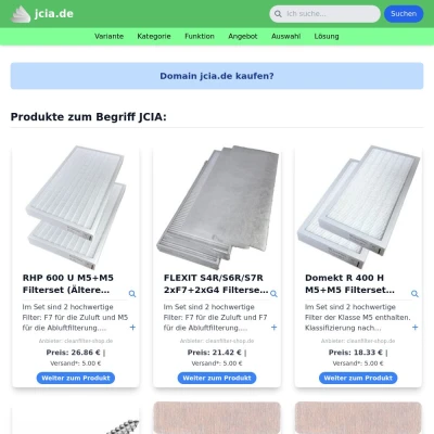 Screenshot jcia.de