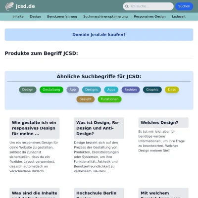 Screenshot jcsd.de