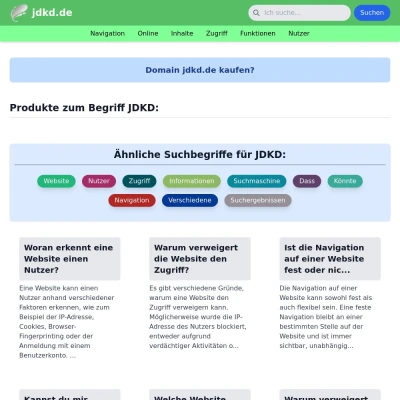 Screenshot jdkd.de