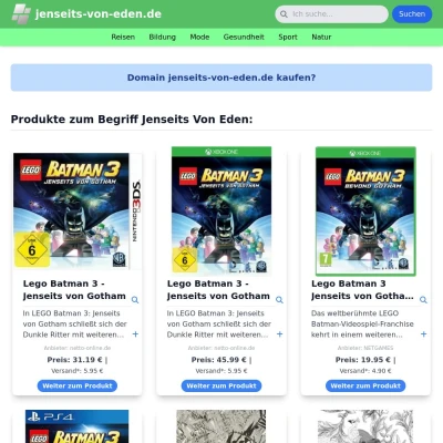 Screenshot jenseits-von-eden.de