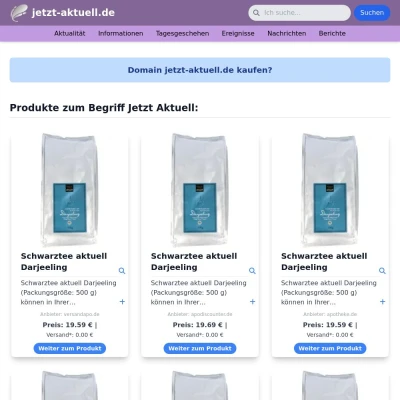 Screenshot jetzt-aktuell.de