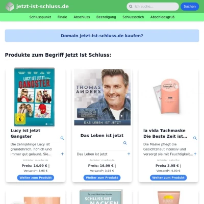 Screenshot jetzt-ist-schluss.de