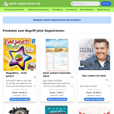 Screenshot jetzt-registrieren.de
