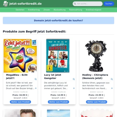 Screenshot jetzt-sofortkredit.de