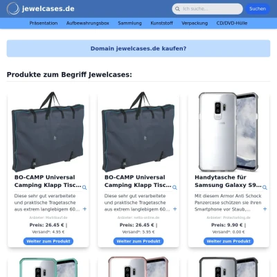 Screenshot jewelcases.de