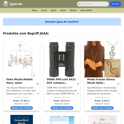 Screenshot jgaa.de
