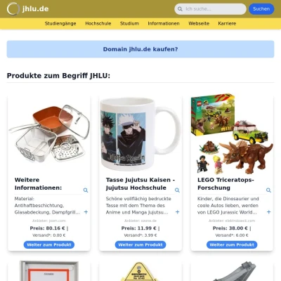 Screenshot jhlu.de