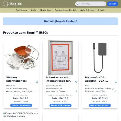 Screenshot jhsg.de