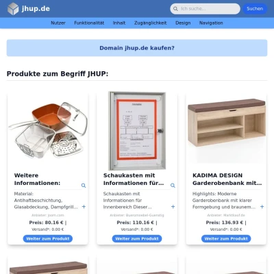 Screenshot jhup.de
