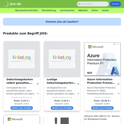 Screenshot jios.de