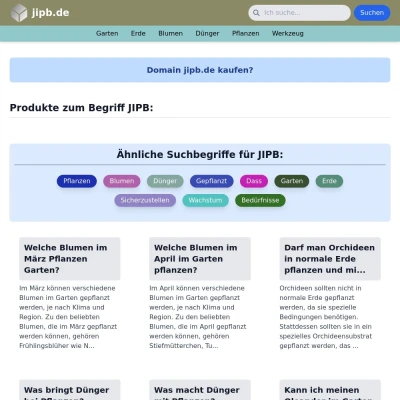 Screenshot jipb.de