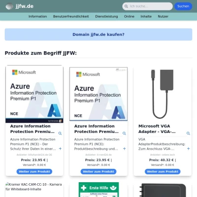 Screenshot jjfw.de