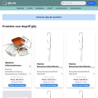 Screenshot jjkj.de