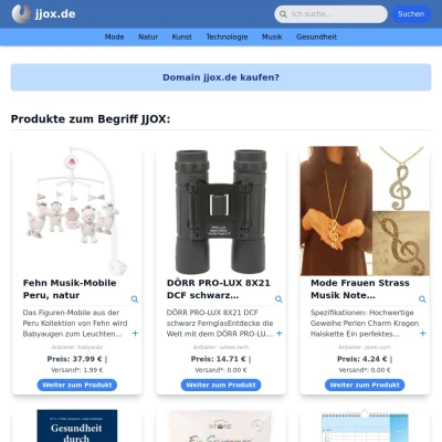 Screenshot jjox.de