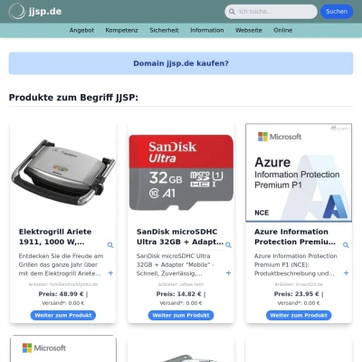 Screenshot jjsp.de