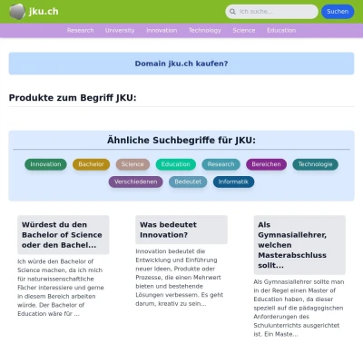 Screenshot jku.ch