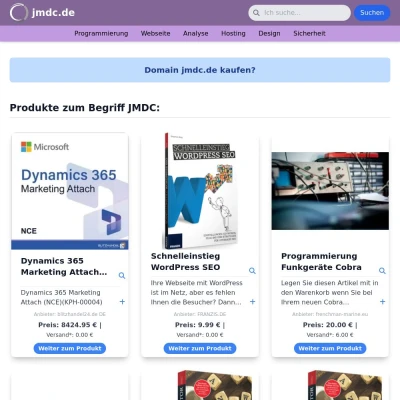 Screenshot jmdc.de