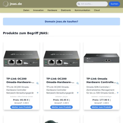 Screenshot jnas.de