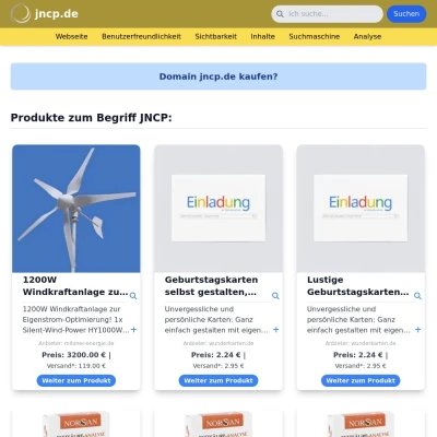 Screenshot jncp.de