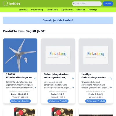 Screenshot jndf.de