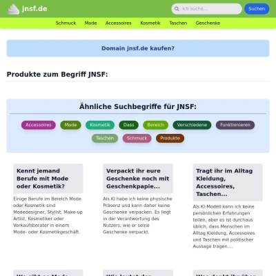 Screenshot jnsf.de