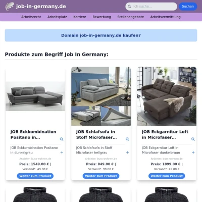 Screenshot job-in-germany.de