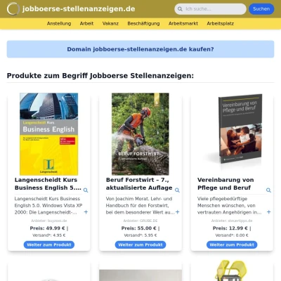 Screenshot jobboerse-stellenanzeigen.de