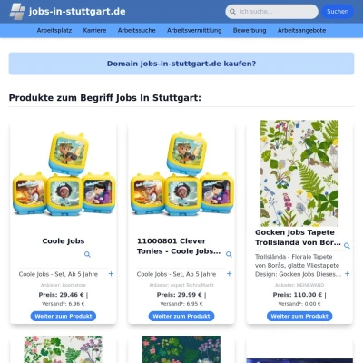 Screenshot jobs-in-stuttgart.de