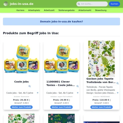 Screenshot jobs-in-usa.de