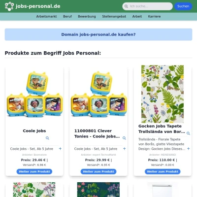 Screenshot jobs-personal.de