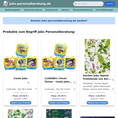 Screenshot jobs-personalberatung.de