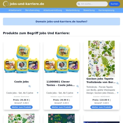 Screenshot jobs-und-karriere.de