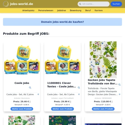 Screenshot jobs-world.de