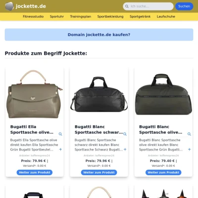 Screenshot jockette.de