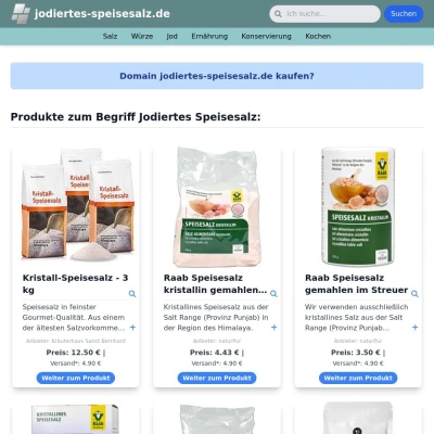 Screenshot jodiertes-speisesalz.de