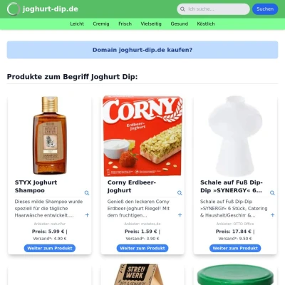 Screenshot joghurt-dip.de