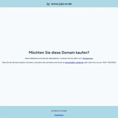 Screenshot jojo.co.de