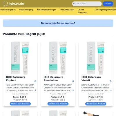 Screenshot jojo24.de