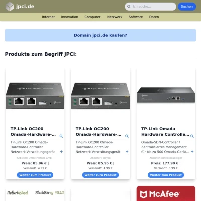 Screenshot jpci.de