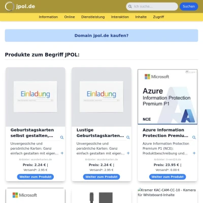 Screenshot jpol.de