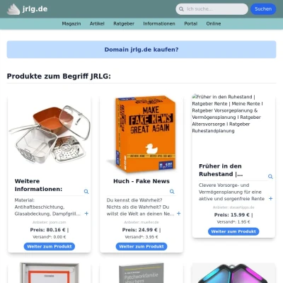 Screenshot jrlg.de