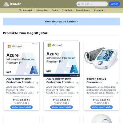 Screenshot jrsa.de