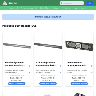 Screenshot jsce.de