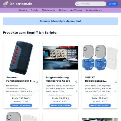 Screenshot jsh-scripte.de