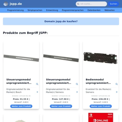 Screenshot jspp.de