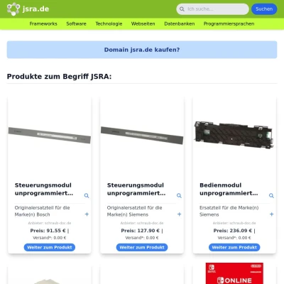 Screenshot jsra.de