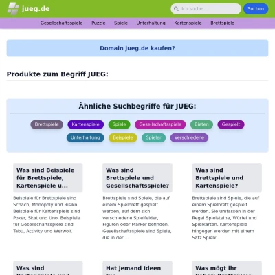 Screenshot jueg.de