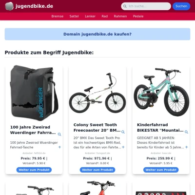 Screenshot jugendbike.de