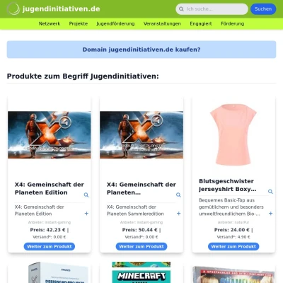 Screenshot jugendinitiativen.de